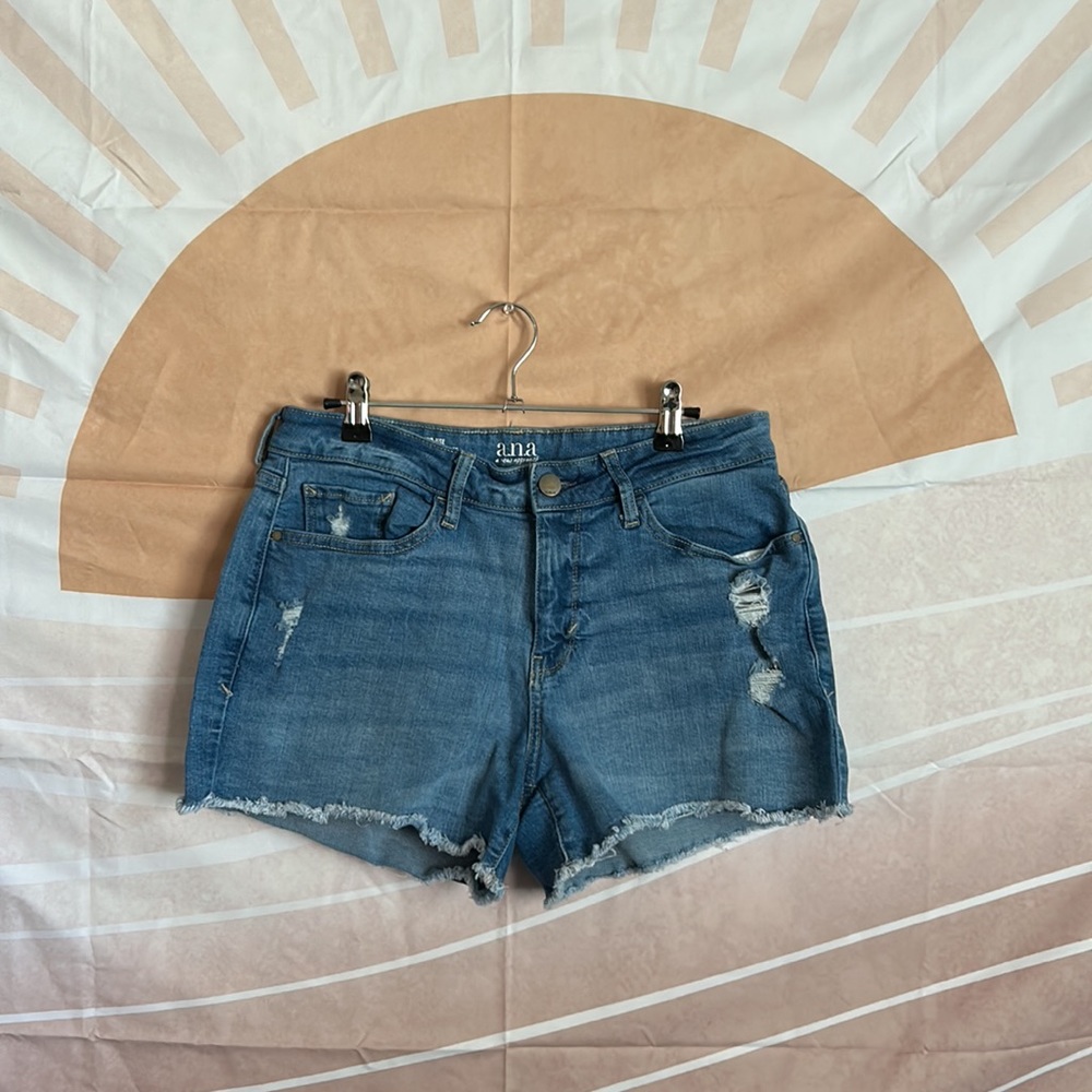 Mid-Rise Denim Shorts